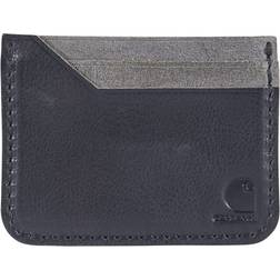 Carhartt Men's Front Pocket, Durable Canvas or Leather Wallet with & Without Money Clip, Black