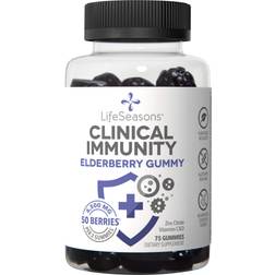 LifeSeasons, Clinical Immunity, Elderberry Gummy, 3,250 mg