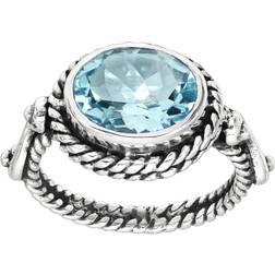 Silpada Silpada 'Torrington' Blue Topaz Ring in Sterling Silver, Blue