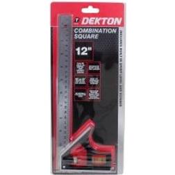 Dekton Dekton Combination 12 300mm Measuring Set Level Adjustable Ruler combination measuring set level dekton adjustable Carpenter's Square