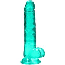 RealRock 7 zoll 17 cm realistic dildo mit hoden realistisch tpe unisex Grün