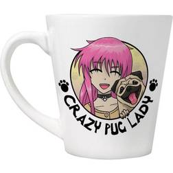 Grindstore Crazy Pug Lady Latte Mug