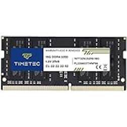 TIMETEC 16GB DDR4 3200MHz PC4-25600 Non-ECC Unbuffered 1.2V CL22 2Rx8 Dual Rank 260 Pin SODIMM Compatible with AMD and Intel Gaming Laptop Notebook