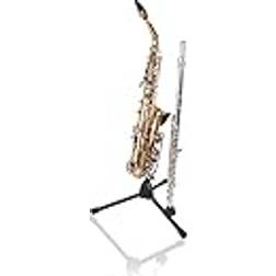 Gator Cases Tripod Stand for Alto & Tenor Sax with Clarinet/Flute Peg Attachment