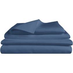 Bettwäsche Set: Halbleinen navyblau Bed Linen Blue (120x135cm)