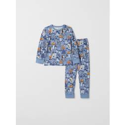 Polarn O. Pyret Kid's Forest Print Pyjamas - Blue (60600494-7001)