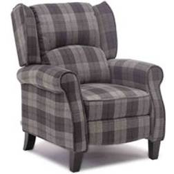 More4Homes Tartan Recliner Armchair