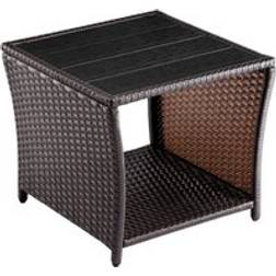 Deuba Polyrattan Garden Side Outdoor Side Table