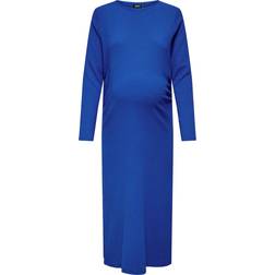 Only Mama O-Neck Midi Dress Blue/Surf the Web