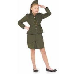 Fun Shack Girl's Army Costume WW2