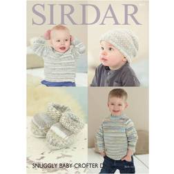 SIRDAR Snuggly Baby Crofter DK Sweater Hat & Bootees Pattern