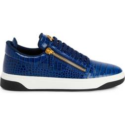 Giuseppe Zanotti GZ94 low-top sneakers men Leather/Rubber/Fabric Blue