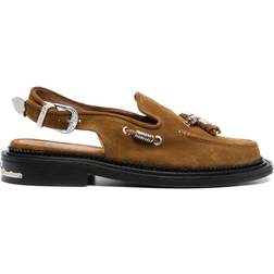 Toga Virilis sling-back leather loafers men Leather/Leather/Leather Brown