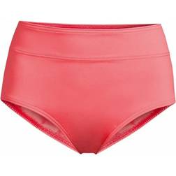 Lands' End Women Plus Chlorine Resistant Tummy Control High Waisted Bikini Swim Bottoms