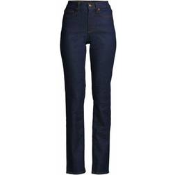 Lands' End Women Recover High Rise Straight Leg Blue Jeans