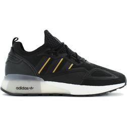 Adidas 11.5 Adults' ZX 2K Boost Lace-Up Black Synthetic Mens Trainers FZ3687