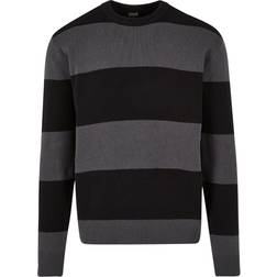 Urban Classics Heavy oversized striped sweatshirt Knit jumper black grey