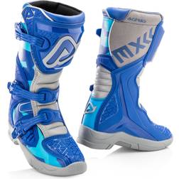Acerbis X-Team Kids Motocross Boots, grey-blue, 39, grey-blue Child