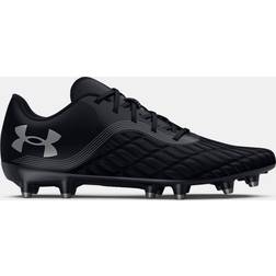 Under Armour Magnetico Pro FG Football Boots Black Black Metallic Silver