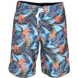 True Face Patterned Swim Shorts - Blue