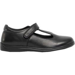 Roamers Roamers Childrens Girls Touch Fastening Leather School Shoes 12 Child Black