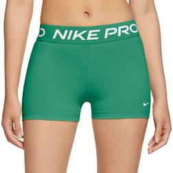 Nike Pro Women's 3" Shorts - Malachite/White