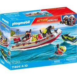 Playmobil Action Heroes Fireboat with Water Scooter 71464