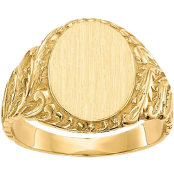 Bagatela Closed Back Signet Ring - Gold