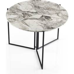Hanah Home Prweitt Gray/White Dining Table 100cm