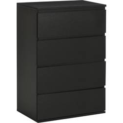 Homcom Modern Black Chest of Drawer 55x80cm