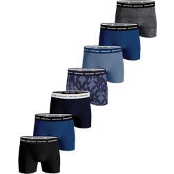 Björn Borg Men's Cotton Stretch Boxer 7-pack - Black/Blue/Pattern/Grey