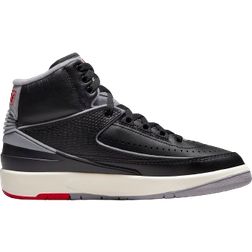 Nike Air Jordan 2 Retro GS - Black/Fire Red/Sail/Cement Grey