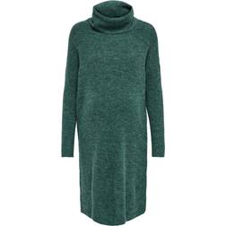 Only Mama Knitted Dress Aqua/Mallard Green