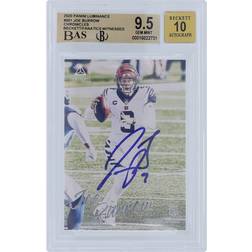 Panini America Joe Burrow Cincinnati Bengals Autographed 2020 Luminance #201 Beckett Fanatics Witnessed Authenticated 9.5/10 Rookie Card - 9.5,9,9.5,10 Subgrades