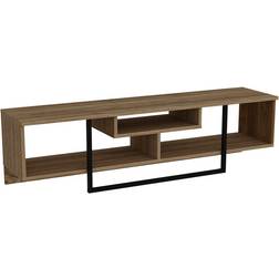 Decorotika Asal Walnut/Black TV Bench 150x40cm