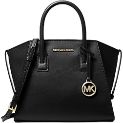 Michael Kors Avril Small Logo Top-Zip Satchel - Black