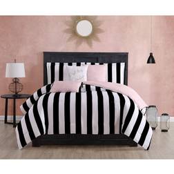 Juicy Couture Cabana Stripe Black/White Bedspread Black, White (228.6x228.6cm)