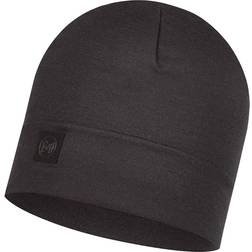 Buff Merino Heavyweight Beanie - Solid Black