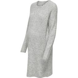 Only Mama Mini Knitted Dress Grey/Light Grey Melange (15310023)