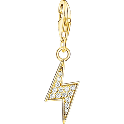 Thomas Sabo Flash Charm Pendant - Gold/Transparent