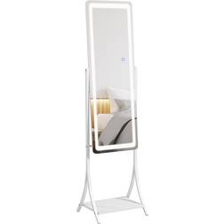 Homcom Free Standing Dressing White Floor Mirror 42x155.5cm