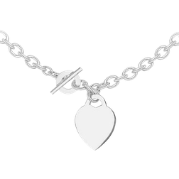 IBB Heart Link Necklace - Silver