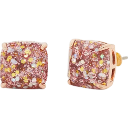 Kate Spade Glitter Square Stud Earrings - Gold/Multicolour