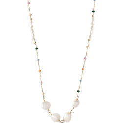 ENAMEL Copenhagen Lola Perla Necklace - Gold/Pearl/Multicolour