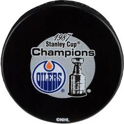 Fanatics Authentic Edmonton Oilers Unsigned 1987 Stanley Cup Champions Logo Hockey Puck