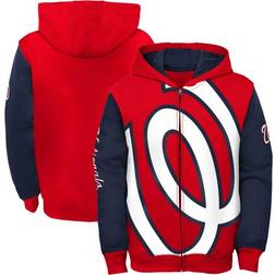 Outerstuff Washington Nationals Youth Red Poster Board Full-Zip Hoodie