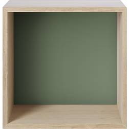 Muuto Mini Stacked 2.0 Medium Oak/Dusty Green Wall Shelf 33.2cm