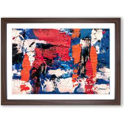 East Urban Home Vol.322 by S.Johnson Red/Blue Framed Art 62x87cm