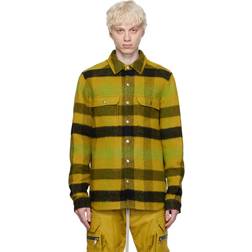 Rick Owens Yellow Check Shirt 32P ACID PLAID IT