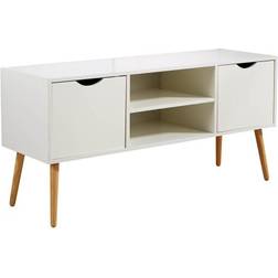 Home Source Entertainment White TV Bench 120x58.5cm